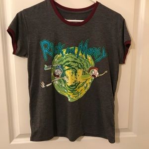 Rick And Morty Ringer Tee